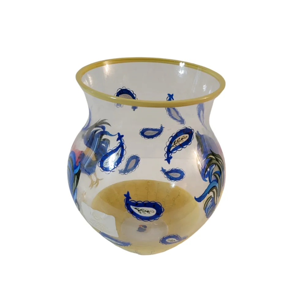 Lenox Handpainted Rooster Vase Country Style